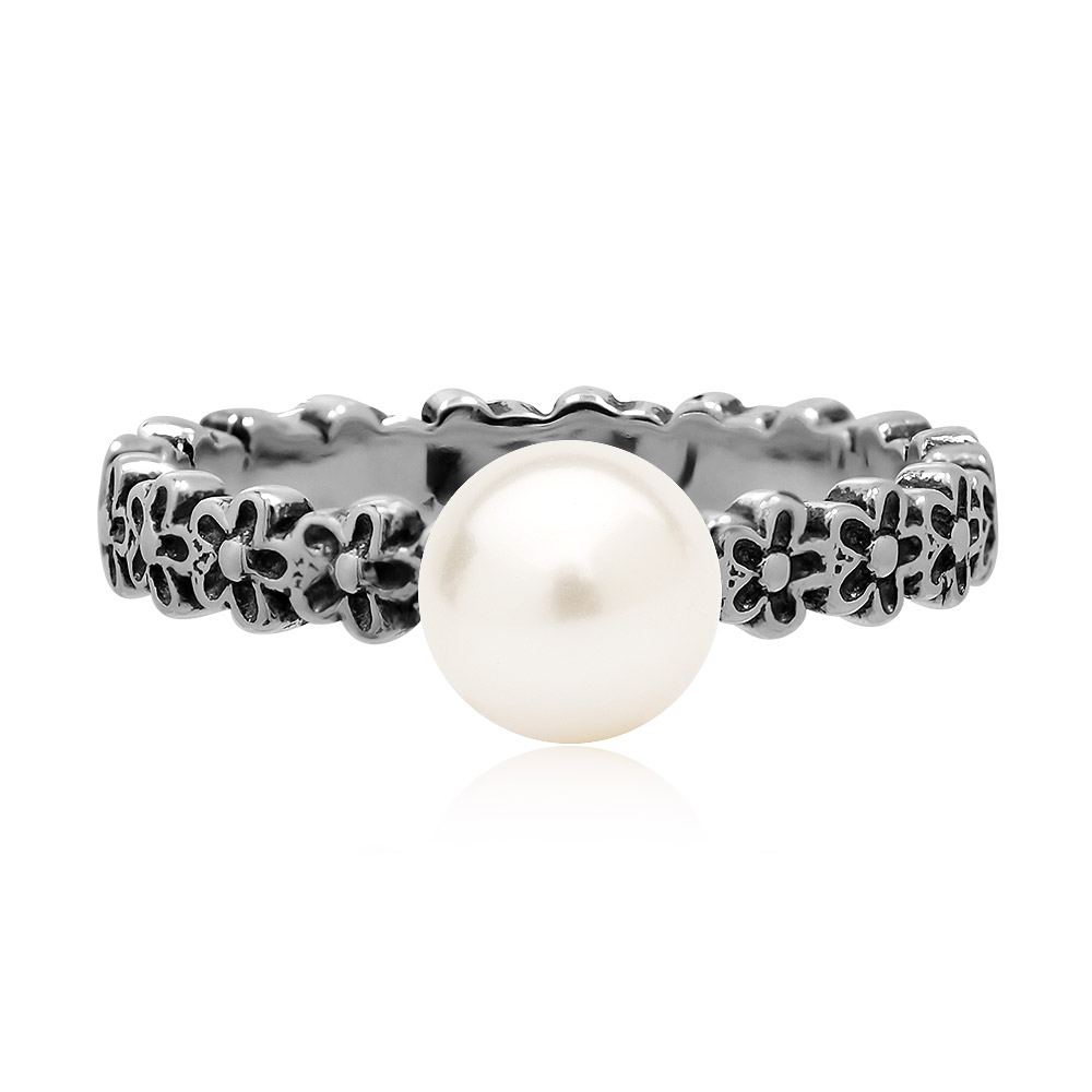 Sterling Silver Jewelry Elegant Beauty Pearl Ring
